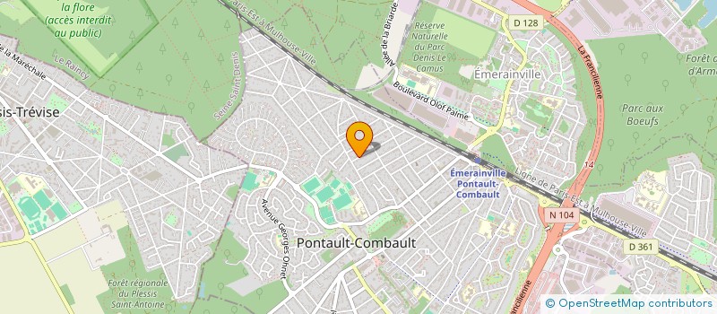 localisation de l'entreprise FLAVIENSE  PONTAULT-COMBAULT