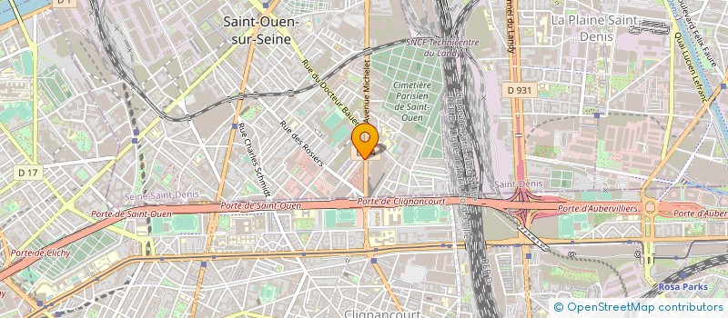localisation de l'entreprise FLAVIENSE 93 à SAINT-OUEN-SUR-SEINE
