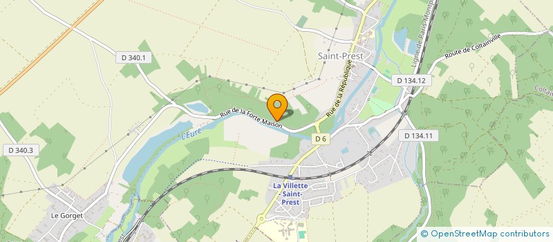 localisation de l'entreprise FLAVIL à SAINT-PREST