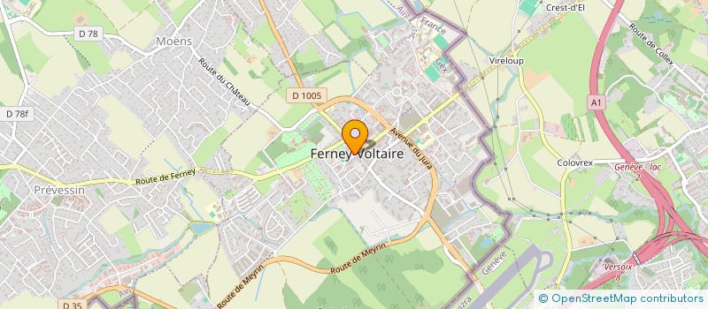 localisation de l'entreprise FLAVIN à FERNEY-VOLTAIRE