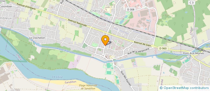 localisation de l'entreprise FLAVINEA  CHECY
