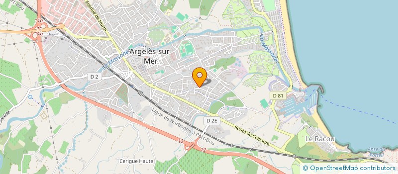 localisation de l'entreprise FLAVINOE  ARGELES-SUR-MER