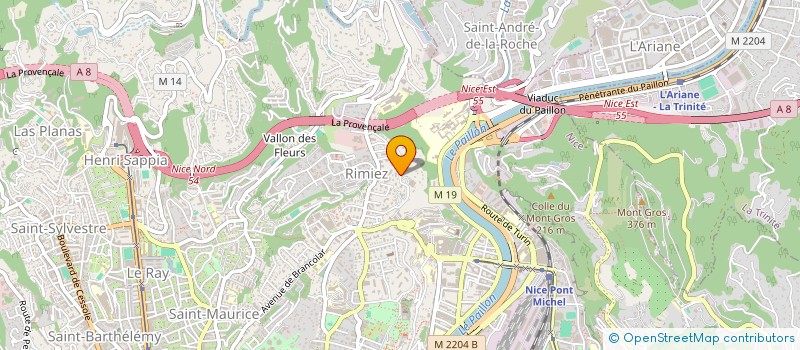 localisation de l'entreprise FLAVIOTIX à NICE