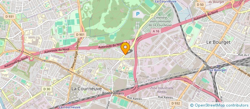 localisation de l'entreprise FLAVOUR PIZZA à LA COURNEUVE