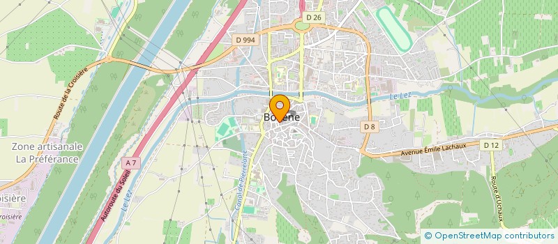 localisation de l'entreprise FLAVY  BOLLENE