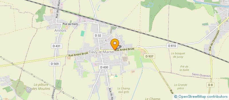 localisation de l'entreprise FLAVY KEBAB à FLAVY-LE-MARTEL