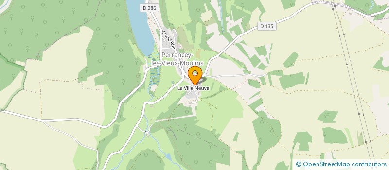 localisation de l'entreprise FLAXELLE à PERRANCEY-LES-VIEUX-MOULINS