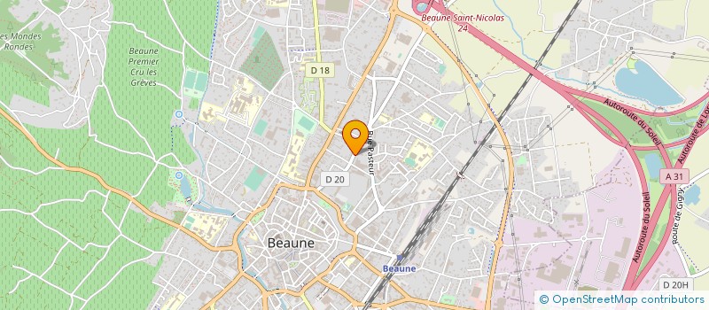 localisation de l'entreprise FLB à BEAUNE