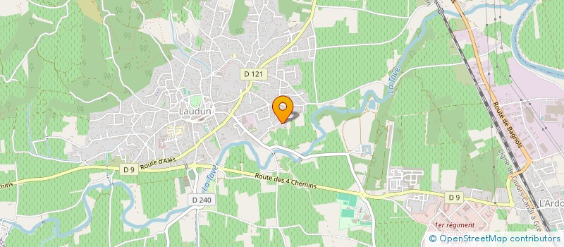 localisation de l'entreprise FLB  LAUDUN-L'ARDOISE