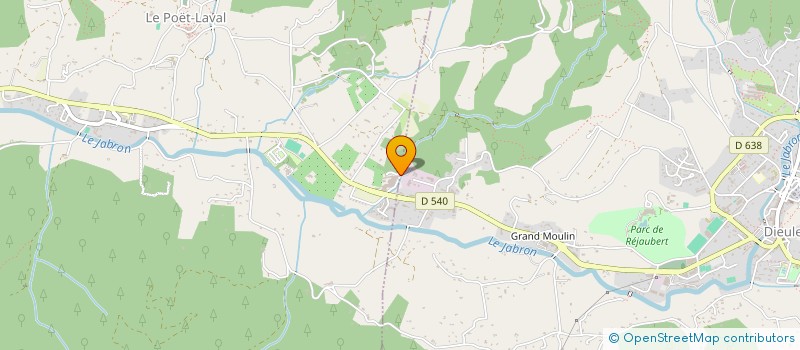 localisation de l'entreprise FLB  LE POET-LAVAL