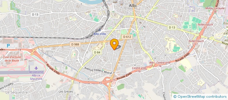 localisation de l'entreprise FLB CONSEIL INDUSTRIE à ALBI