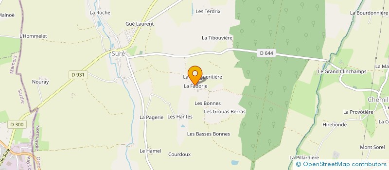 localisation de l'entreprise FLC à SURE