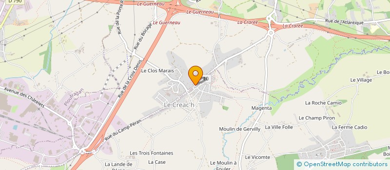 localisation de l'entreprise FLC  TREGUEUX