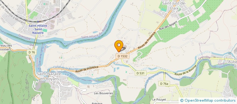 localisation de l'entreprise FLC  SAINT-JUST-DE-CLAIX