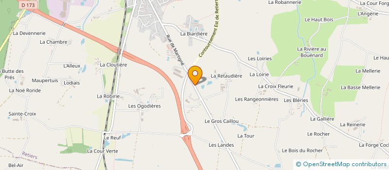 localisation de l'entreprise FLC  RETIERS