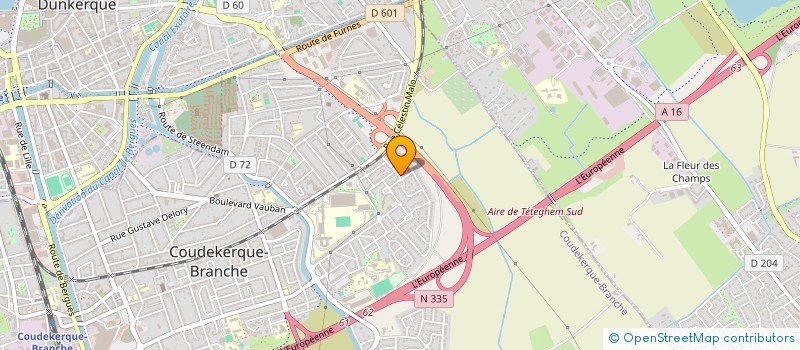 localisation de l'entreprise FLC  COUDEKERQUE-BRANCHE