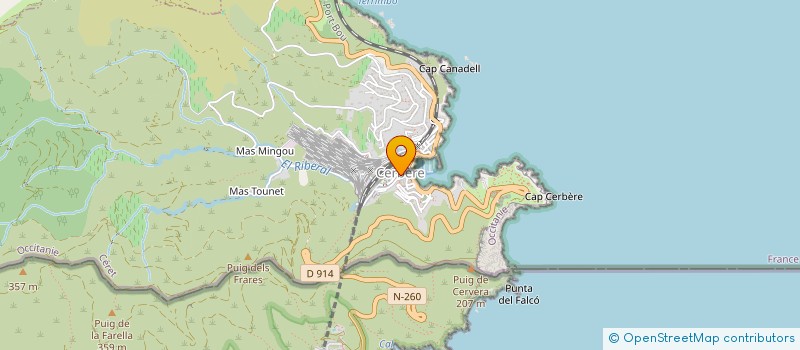 localisation de l'entreprise FLCAFE à CERBERE
