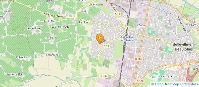 localisation de l'entreprise FLCEI  BELLEVILLE-EN-BEAUJOLAIS