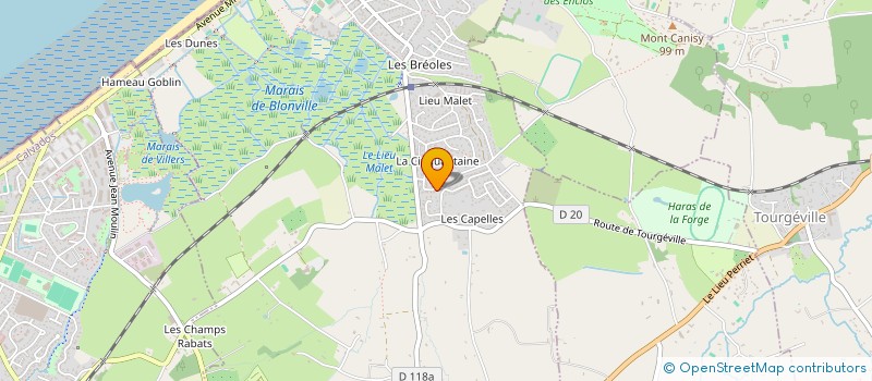 localisation de l'entreprise FLCG  BLONVILLE-SUR-MER