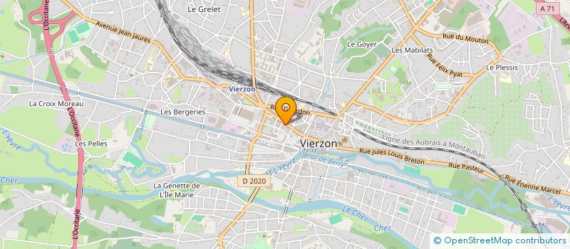 localisation de l'entreprise FLD  VIERZON