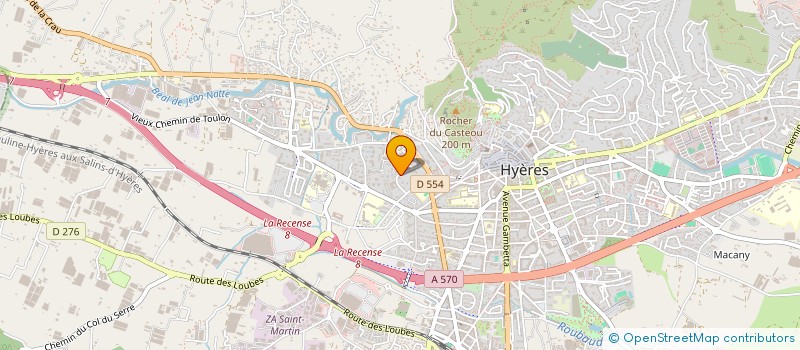 localisation de l'entreprise FLD  HYERES