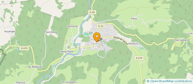 localisation de l'entreprise FLD  CHAMPS-SUR-TARENTAINE-MARCHAL