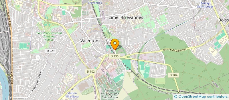 localisation de l'entreprise FLD SAINTE GENEVIEVE à LIMEIL-BREVANNES
