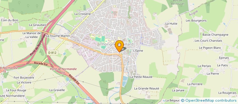 localisation de l'entreprise FLDC  THORIGNE-FOUILLARD