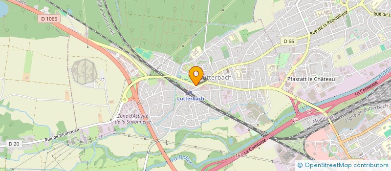 localisation de l'entreprise FLE  LUTTERBACH