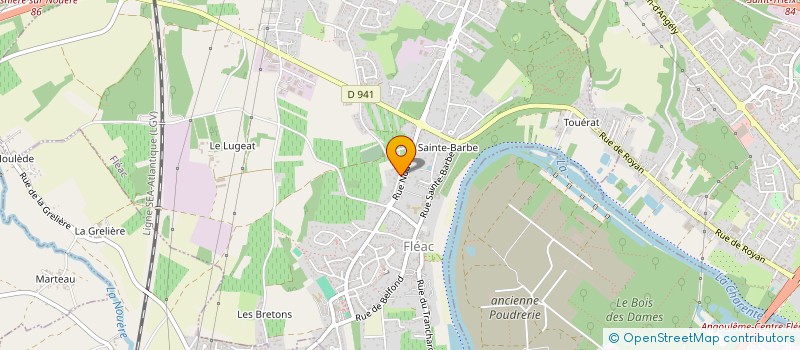 localisation de l'entreprise FLEAC'AUTOS à FLEAC