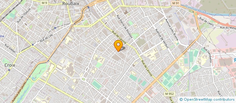 localisation de l'entreprise FLEAN LOGISTIQUE à ROUBAIX