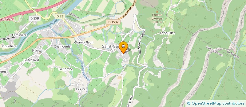 localisation de l'entreprise FLEAUNA à SAINT-GERVAIS