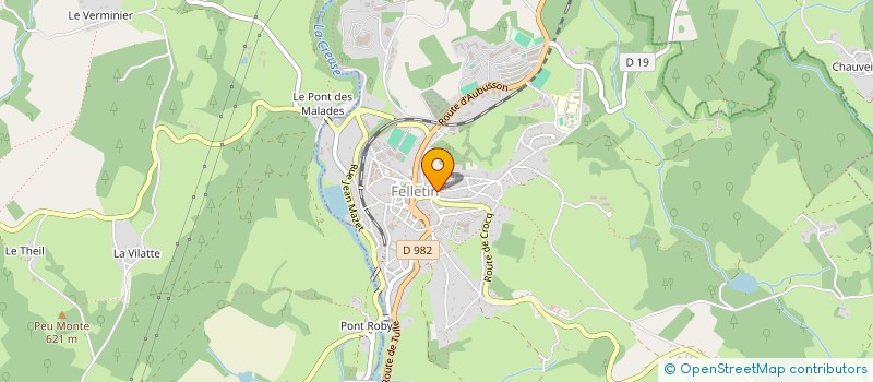 localisation de l'entreprise FLEBUS à FELLETIN