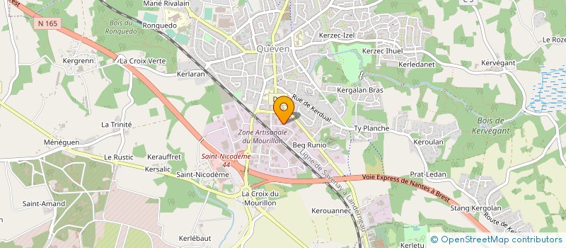 localisation de l'entreprise FLECH'COURSES à QUEVEN
