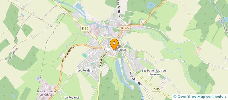 localisation de l'entreprise FLECHAIS-PATISSERIE-CHOCOLATERIE-BISCUITERIE  SAINT-FARGEAU