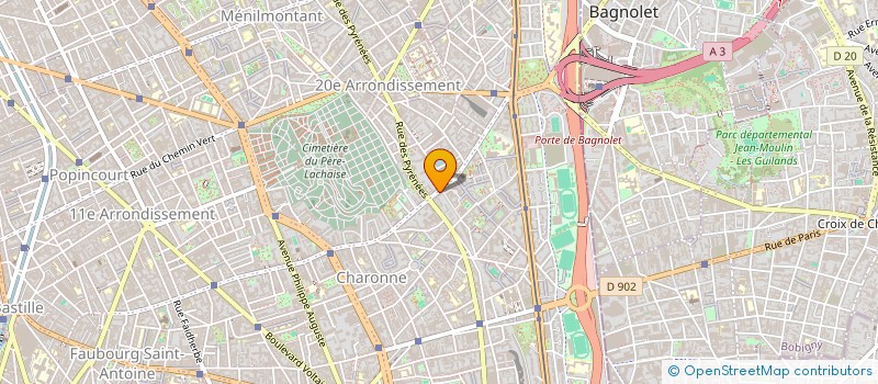 localisation de l'entreprise FLECHE D'OR  PARIS