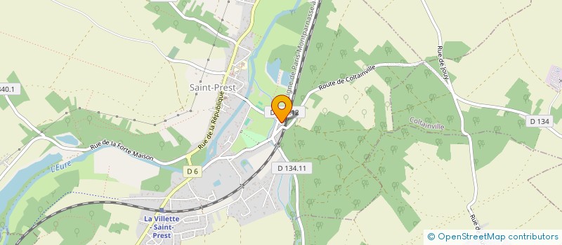 localisation de l'entreprise FLECHE ETOILEE ST PREST JOUY à SAINT-PREST