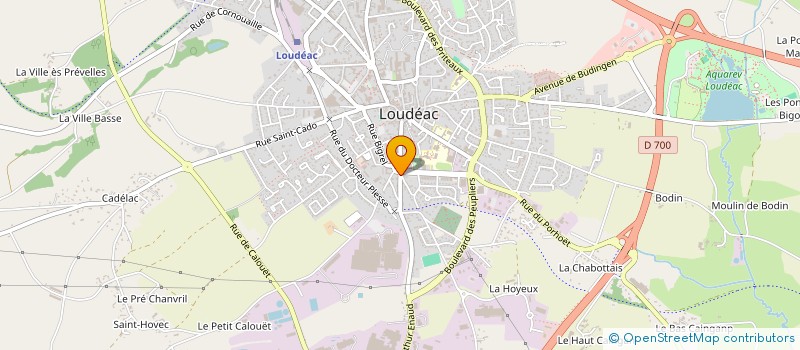 localisation de l'entreprise FLECHE INTERIM POUDOUVRE à LOUDEAC