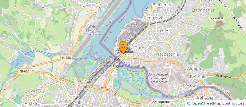 localisation de l'entreprise FLED  HENDAYE