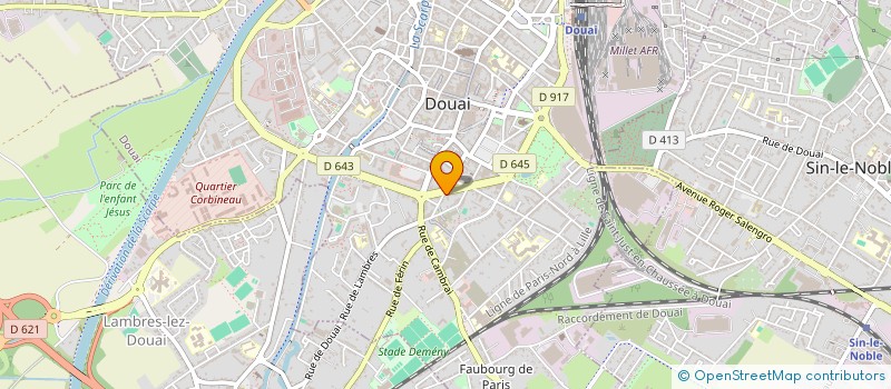localisation de l'entreprise FLEETY à DOUAI