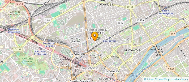 localisation de l'entreprise FLEGISTICS à COURBEVOIE