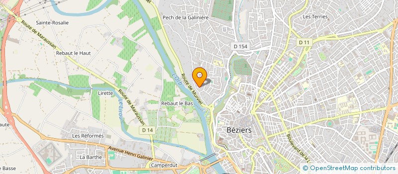 localisation de l'entreprise FLEICHT RESEAUX  BEZIERS