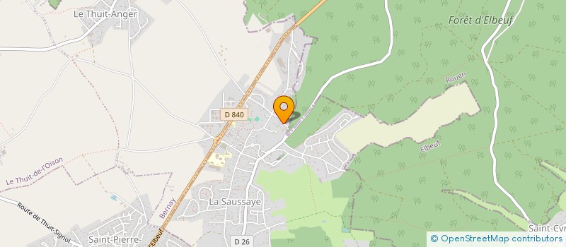 localisation de l'entreprise FLEM  LA SAUSSAYE