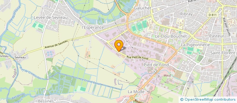 localisation de l'entreprise FLEP 79  NIORT