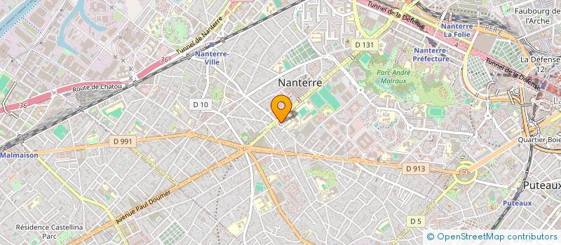 localisation de l'entreprise FLEP  NANTERRE