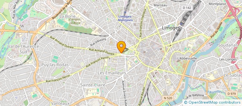 localisation de l'entreprise FLERISAL à LIMOGES