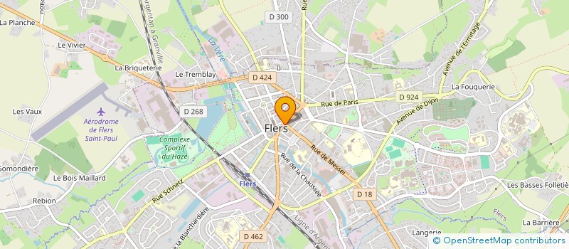 localisation de l'entreprise FLERS OPTIQUE à FLERS