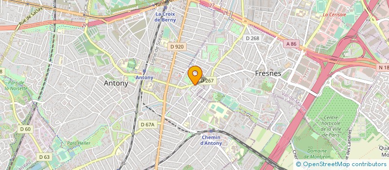 localisation de l'entreprise FLESTEVAL à ANTONY