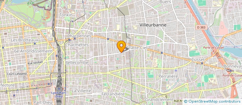 localisation de l'entreprise FLET REITZ  VILLEURBANNE