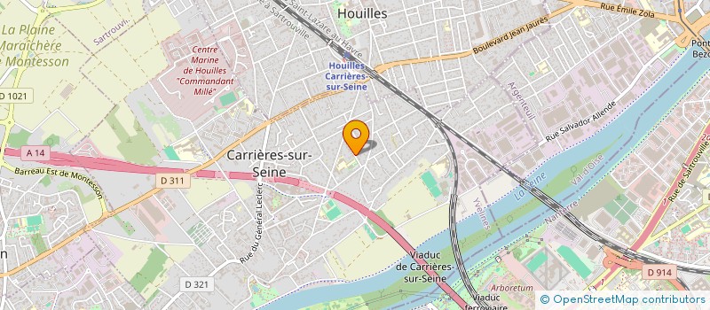 localisation de l'entreprise FLETCH & CO  CARRIERES SUR SEINE